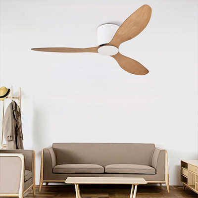 Solid wood fan light
