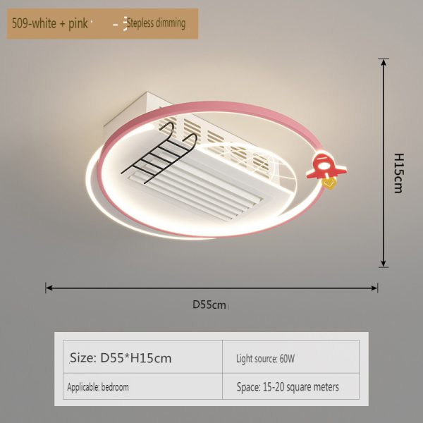 Low profile ceiling fan