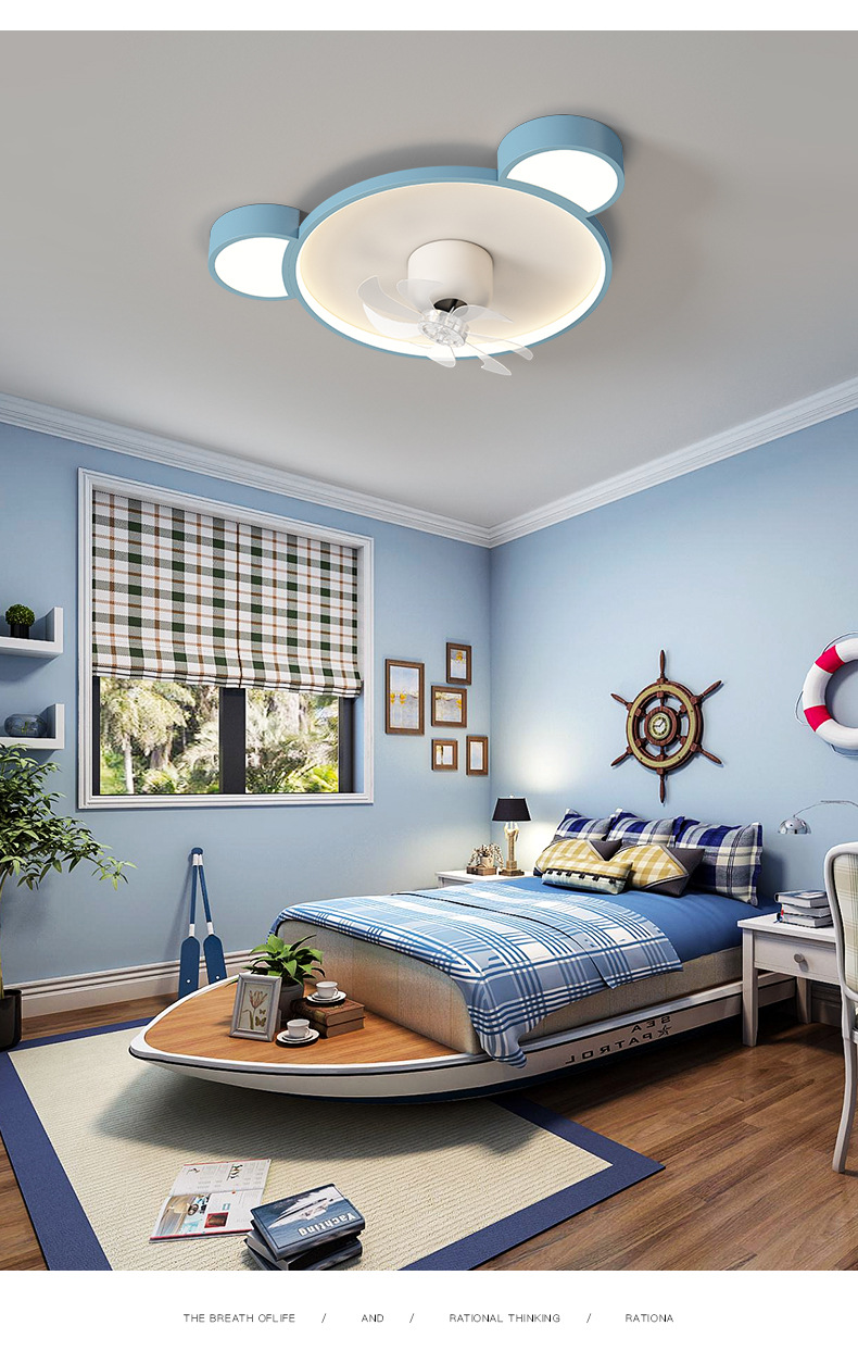 Low profile ceiling fan