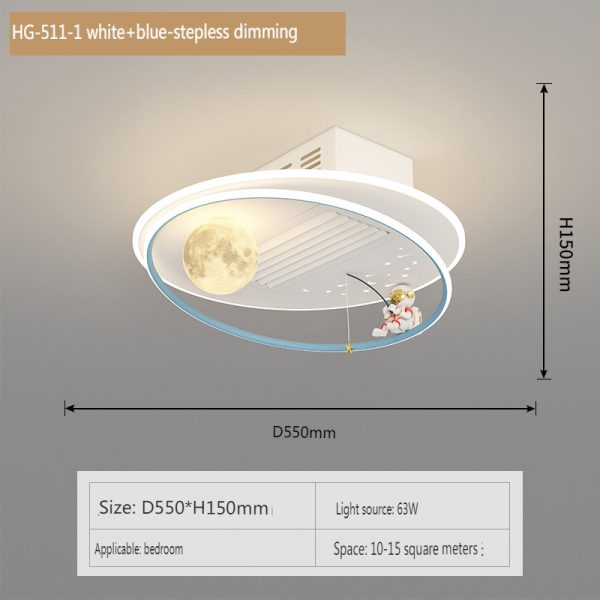 Low profile ceiling fan