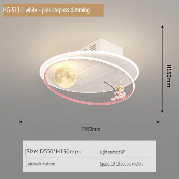 Low profile ceiling fan