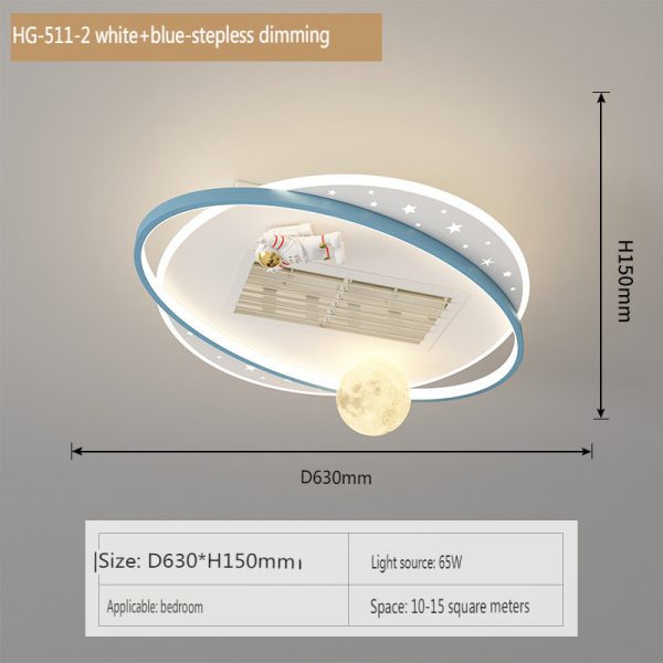 Low profile ceiling fan