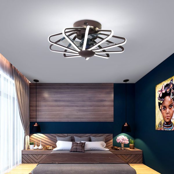 Coffee colored ceiling fan light