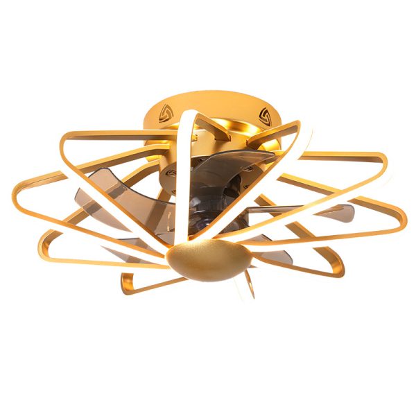 Golden ceiling fan light