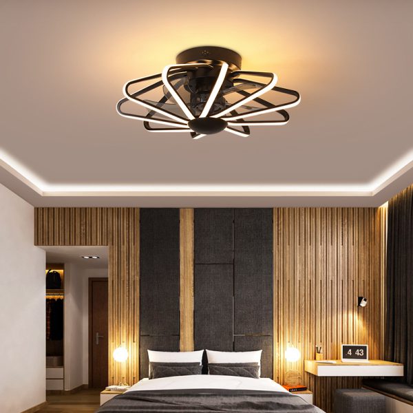 Black ceiling fan light