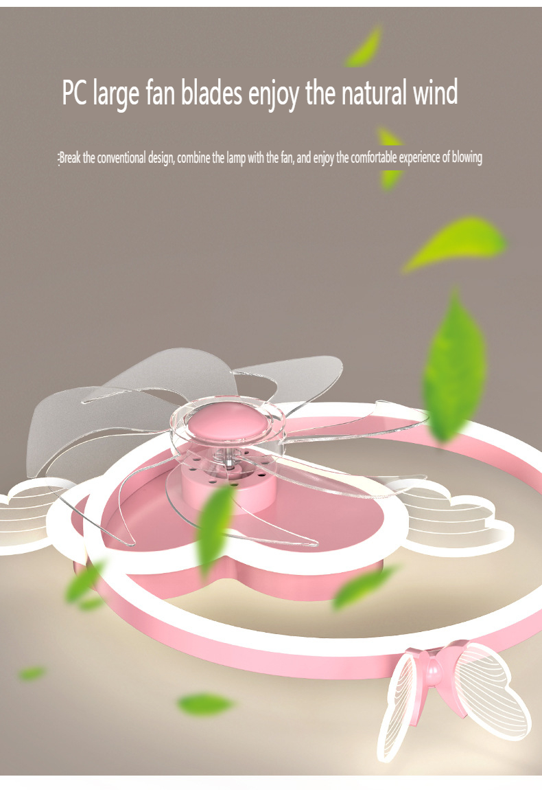 360 degree rotating ceiling children's fan light
