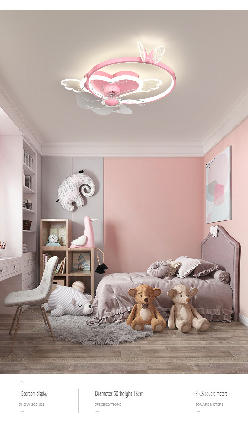 360 degree rotating ceiling children's fan light