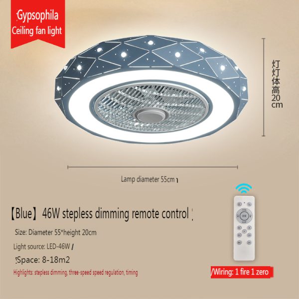 Ceiling children's bedroom fan light,
