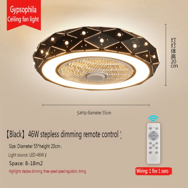 Ceiling children's bedroom fan light,