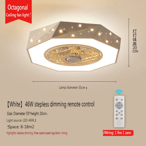 Ceiling children's bedroom fan light,