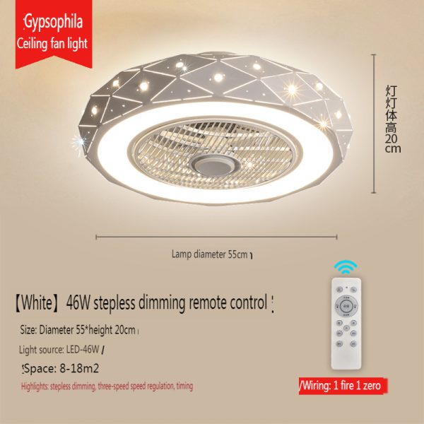 Ceiling children's bedroom fan light,