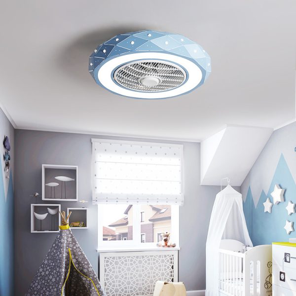 Ceiling children's bedroom fan light,