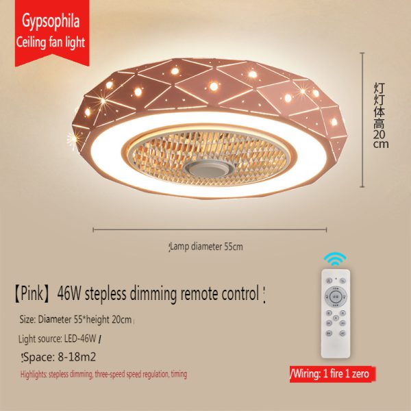 Ceiling children's bedroom fan light,