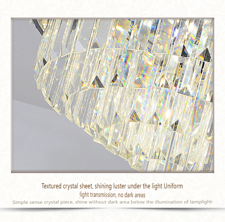 Luxury Crystal Chandelier Ceiling Fan Light