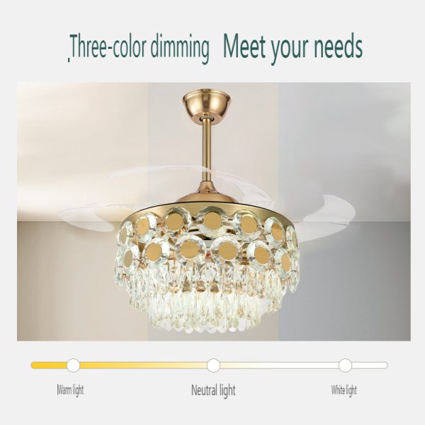 OEM & ODM Crystal Ceiling Fan Light