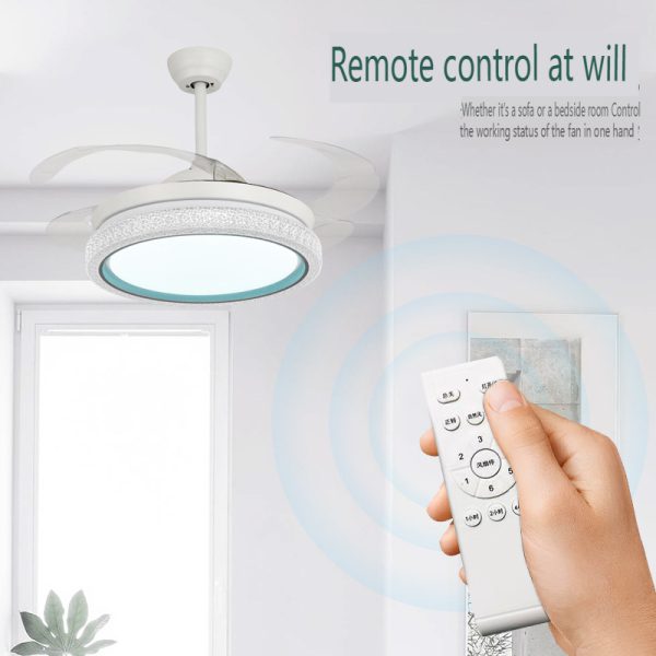 Variable Frequency LED Ceiling Fan Light