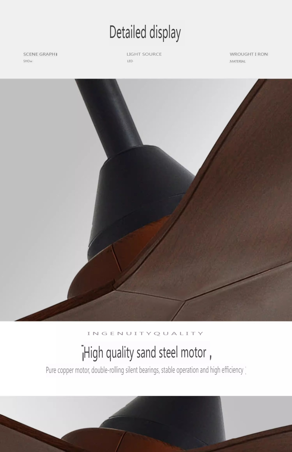 Modern ABS Ceiling Fan