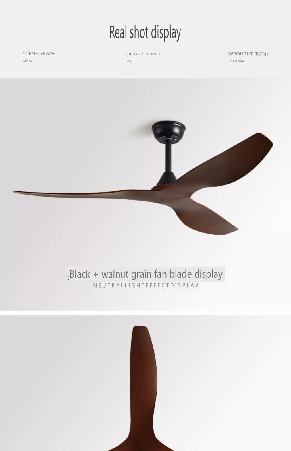 Plastic Blade Ceiling Fan