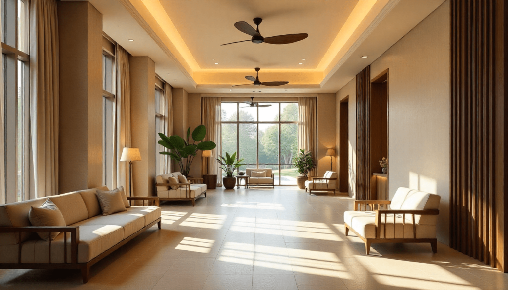 Luxury hotels and resorts ceiling fans
